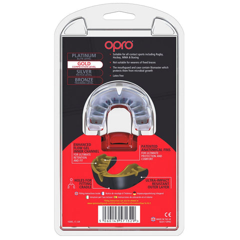 OPRO Mouthguard - Gold level Red