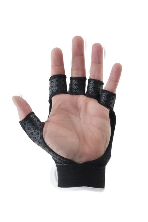 THE INDIAN MAHARADJA field hockey Glove Shell Half Finger - Black